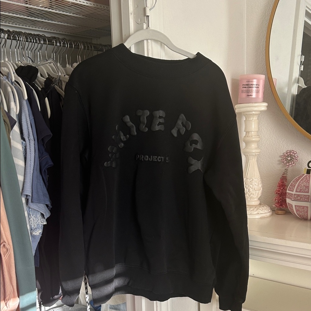 White Fox Black Women's Sweatshirt